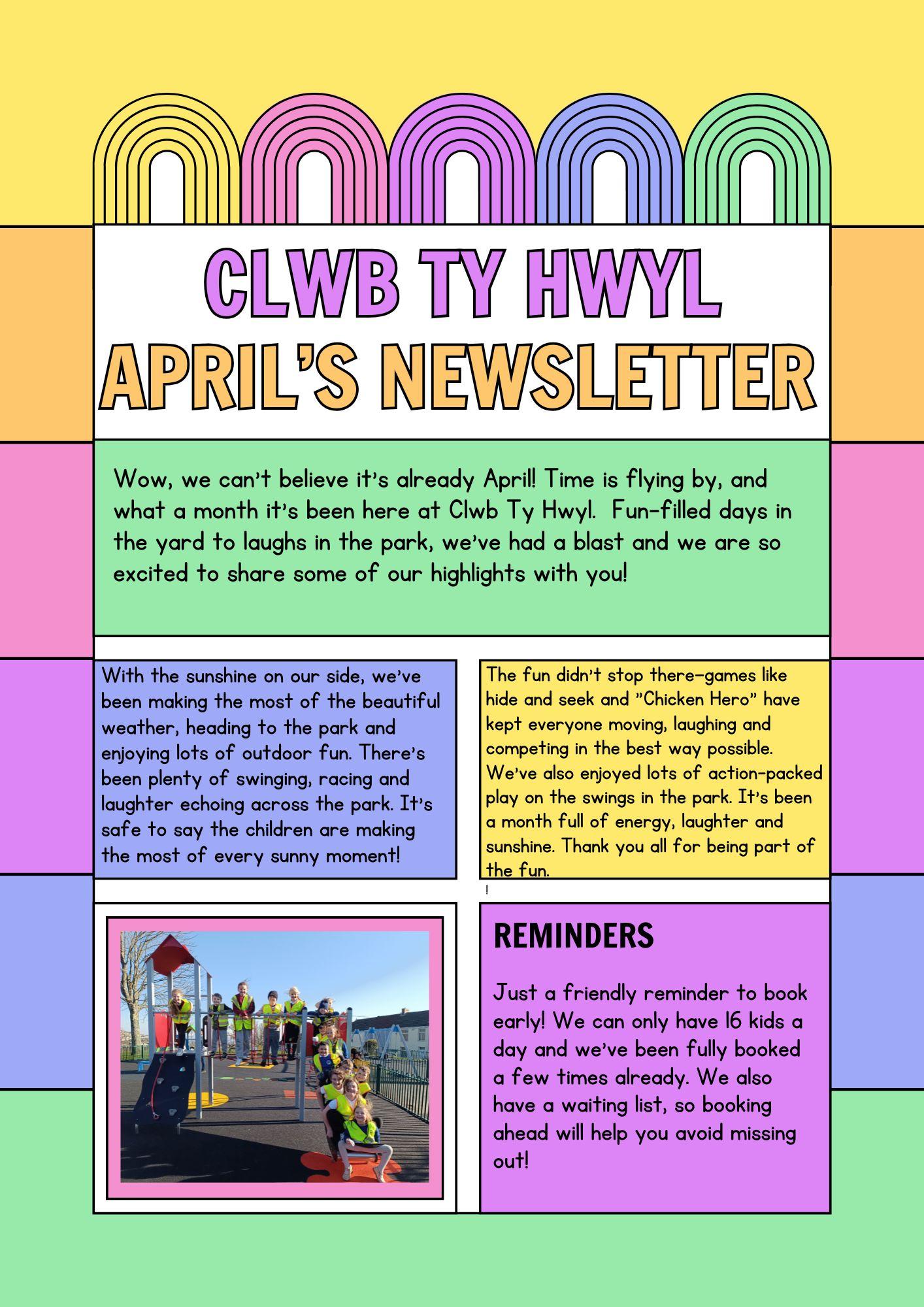 April's Newsletter!
